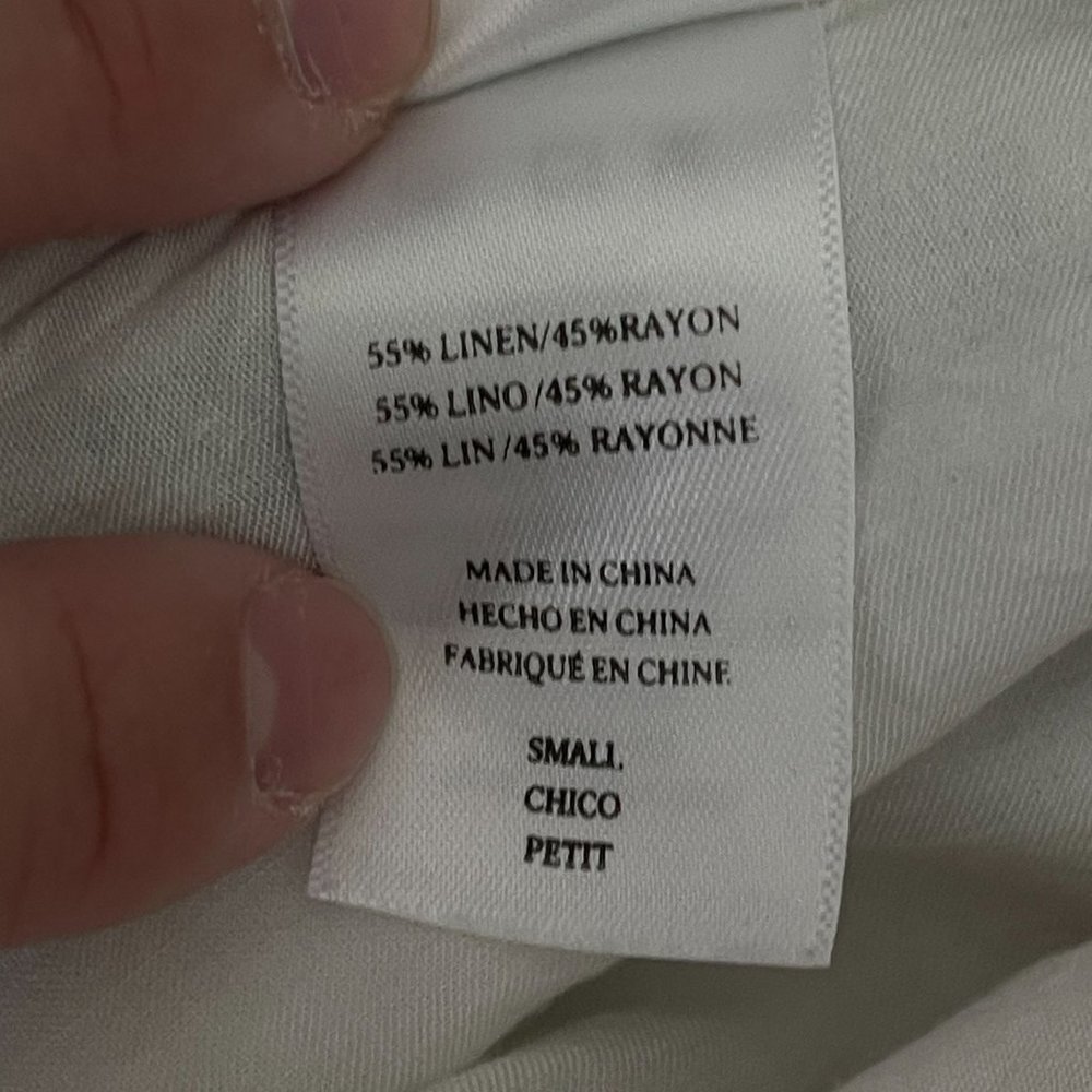 Rails Floral Print Drawstring Tie Linen Dress, Si… - image 4